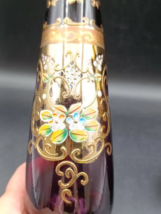 Jarrones de cristal artístico de Bohemia