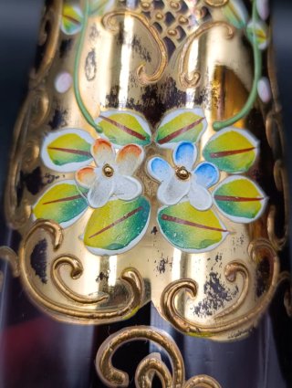Jarrones de cristal artístico de Bohemia