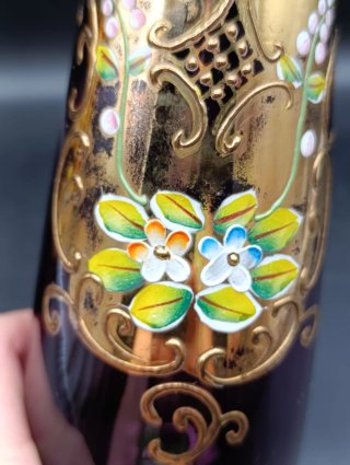 Jarrones de cristal artístico de Bohemia