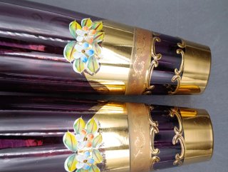 Jarrones de cristal artístico de Bohemia