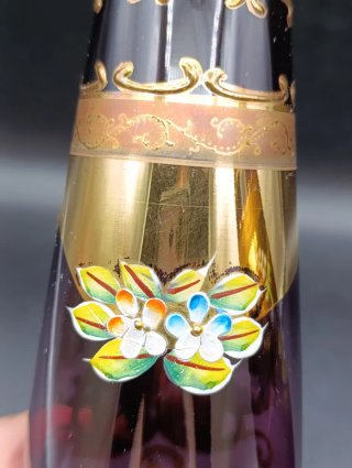 Jarrones de cristal artístico de Bohemia