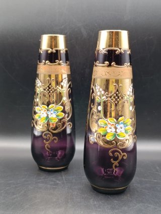 Jarrones de cristal artístico de Bohemia