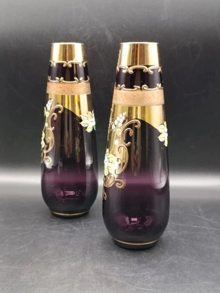 Jarrones de cristal artístico de Bohemia