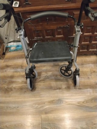 Silla de ruedas andador con frenos