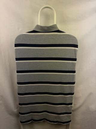 Polo Ralph Lauren Rayas Grises y Azul Marino