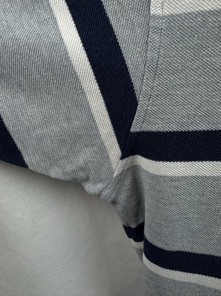 Polo Ralph Lauren Rayas Grises y Azul Marino