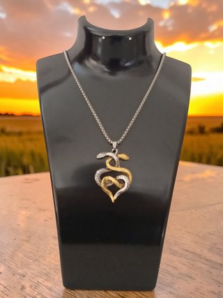 Collana serpente oro e argento NUOVO ( leggi desc)