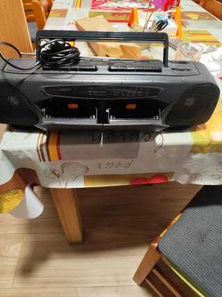 Radio Cassette Doble con Antena
