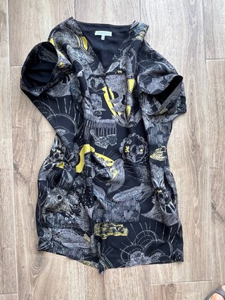 Vestido Kimono See by Chloé, seda 100%