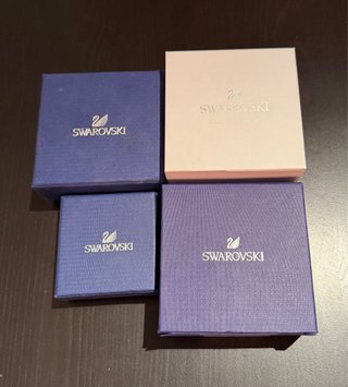 Set Cajas Swarovski Vacías Azul y Rosa