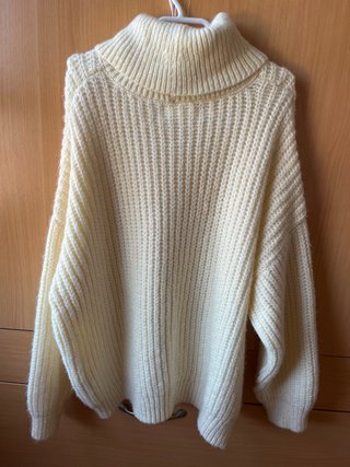 Jersey de punto grueso beige