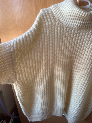 Jersey de punto grueso beige