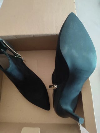 Botines tacón alto negros