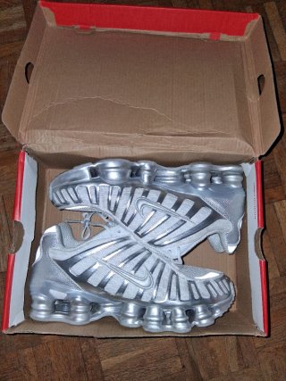 Nike Shox TL Plata/Blanco Talla 42 Nuevas