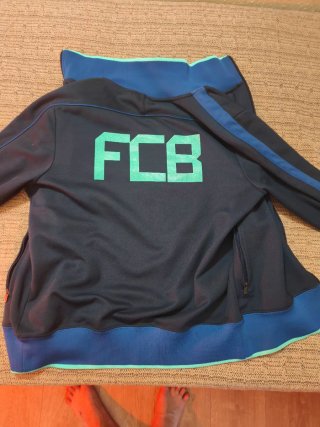 Chaqueta Nike FC Barcelona Azul y Verde