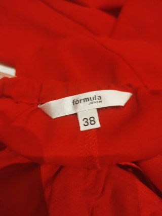 Mono rojo halter elegante