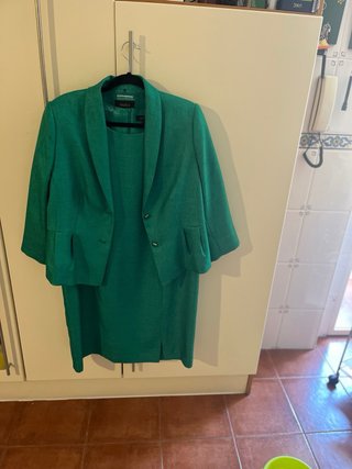 Vestido y Chaqueta Talla 48 Manga Francesa