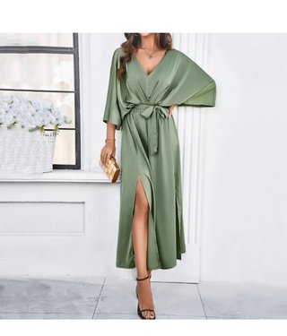 Vestido verde fiesta talla M