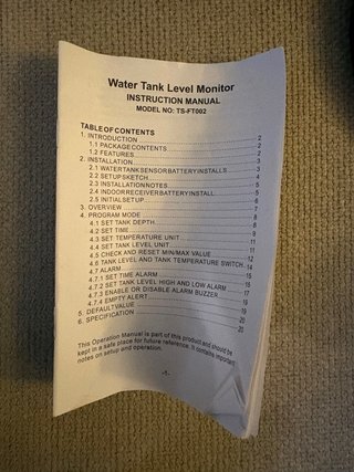 Transmisor Sensor Nivel Agua Tanque
