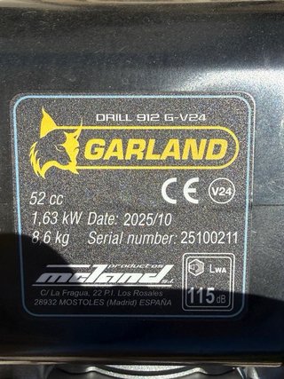 Ahoyadora gasolina GARLAND 2.1 cv 52 cc