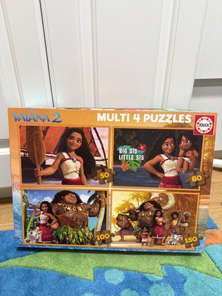 Vaiana 2 Multi 4 Puzzles Educa