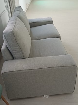 Sofá gris de tela Ikea