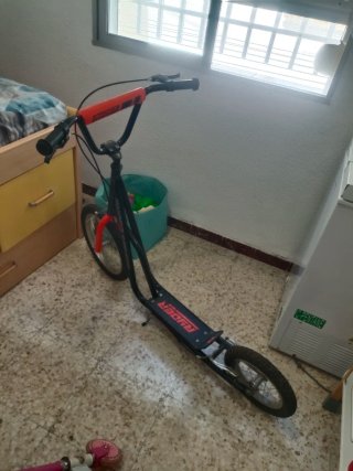Patinete Ruedas Grandes Negro