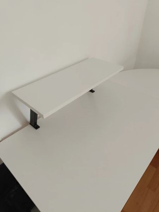 Escritorio Gaming L Blanco y Negro