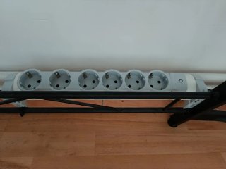 Escritorio Gaming L Blanco y Negro
