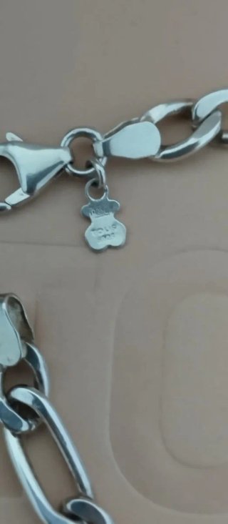 Pulsera Plata Tous Original con Caja y Bolsa