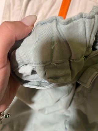 Pantalón cargo verde agua