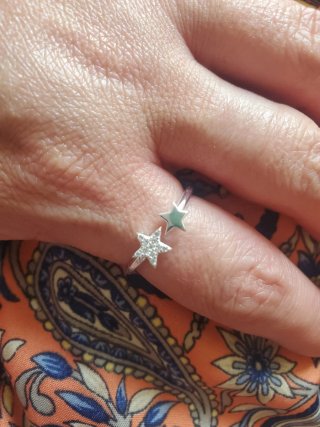 Anillo Plata Estrellas Ajustable Vidal&Vidal NUEVO