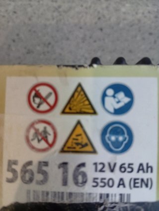 Batería nueva 12V 65Ah