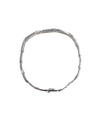 049-05-00356 Pulsera Oro Blanco 18K con Diamantes