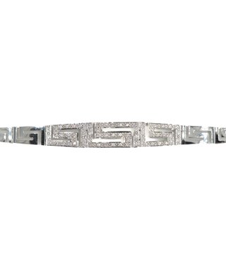 049-05-00356 Pulsera Oro Blanco 18K con Diamantes
