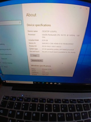 Laptop Intel Gris/Plateado