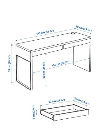 Escritorio Blanco Ikea Micke