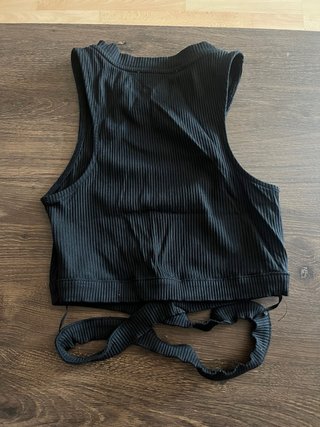 Top negro Pull&Bear lazo XS