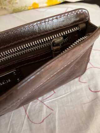 Cartera de mano de piel Fun & Basics