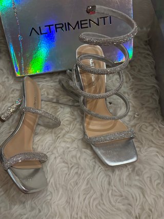 Sandalias ALTRIMENTI Plata con pedrería