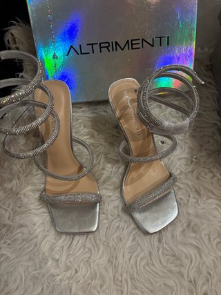 Sandalias ALTRIMENTI Plata con pedrería