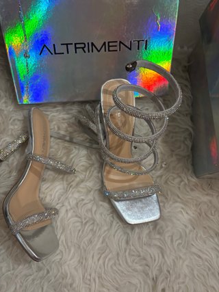 Sandalias ALTRIMENTI Plata con pedrería