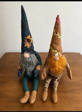 2 Gnomos Decorativos Otoñales
