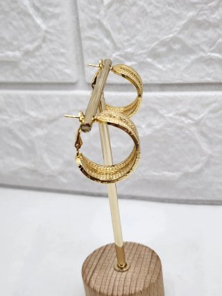 Pendientes Goldfilled con diseño griego