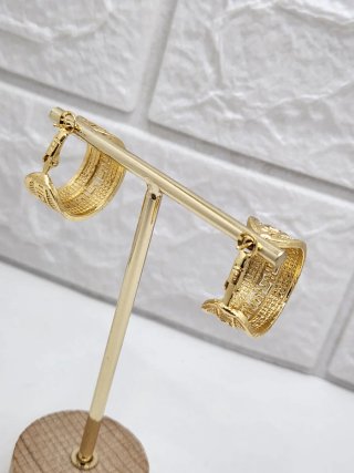 Pendientes Goldfilled con diseño griego