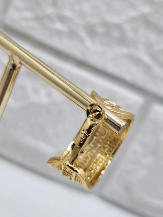 Pendientes Goldfilled con diseño griego