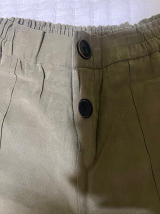 Pantalón fluido largo verde