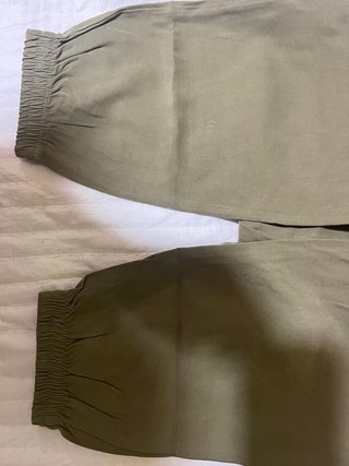 Pantalón fluido largo verde