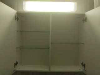 Armario baño 2 puertas espejo