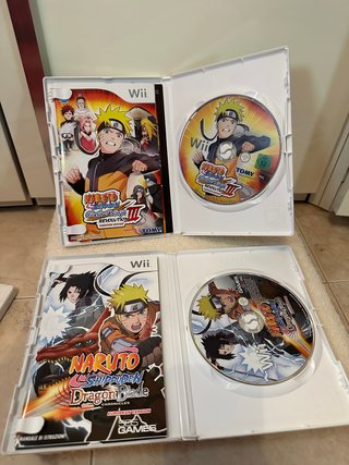 Set 4 Giochi Nintendo Wii Naruto